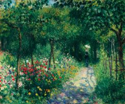 Femme dans un jardin Renoir