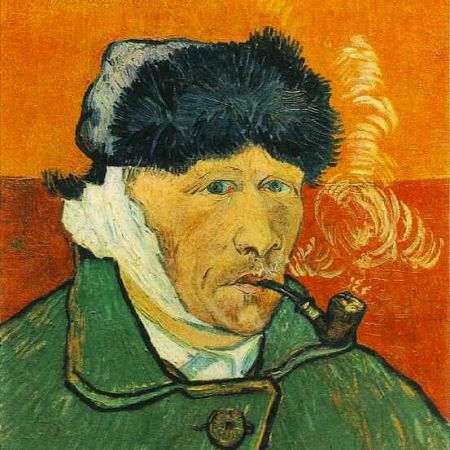 autoportret cu pipa van gogh