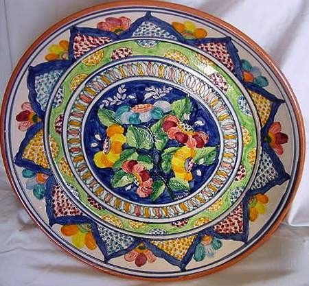 floral plate portugal