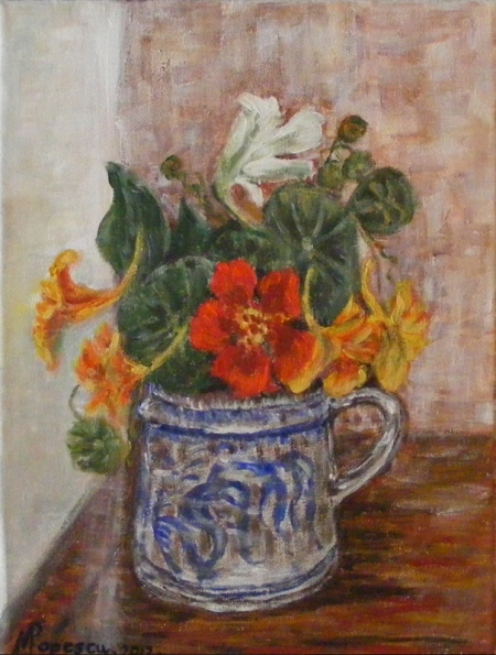 Flowers in Romanian pot / Popescu Marinela