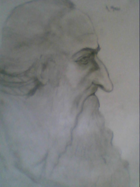 Autoportret Leonardo DaVinci / Anghel Marius