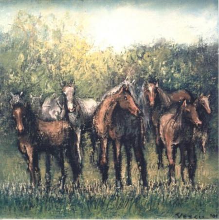 Horses in everglade / Vescu Teodor
