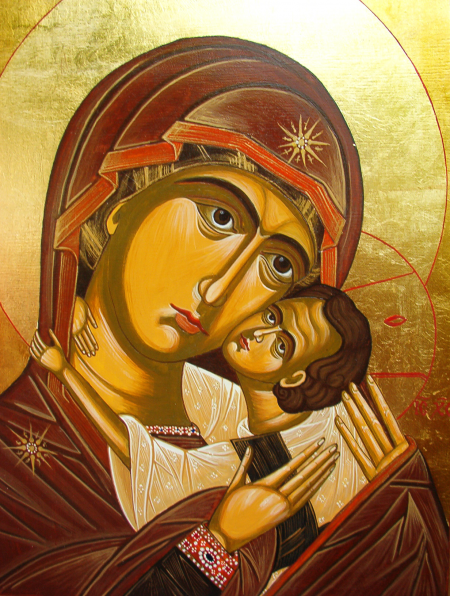 THE HOLLY VIRGIN WITH THE INFANT  / Laslo Mihaela