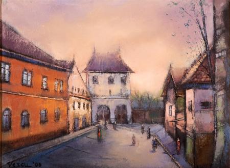 Peisaj la Sighisoara / Vescu Teodor