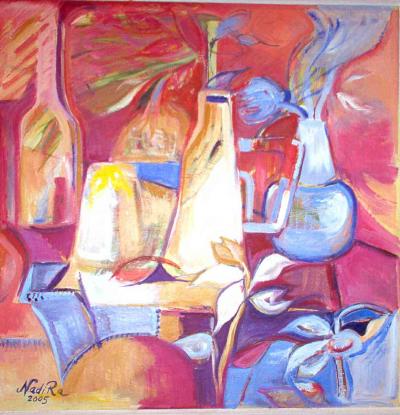 Still life with bottles / Radulescu Nadia