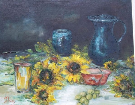 STILL LIFE SUN FLOWERS / RUS LENUTA