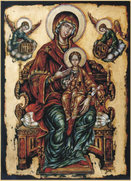 The Virgin on the throne / Preda Violeta Florenta
