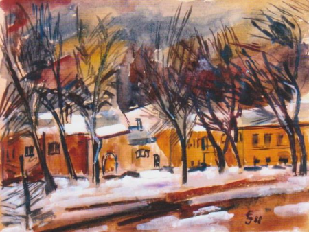 Houses in the winter at Brashov / IRIMIA ECATERINA