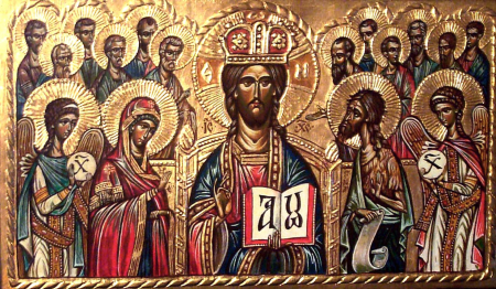Jesus with Saints / Mihaescu Vintila