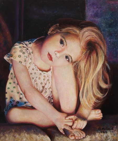 Eliza oil portrait / Bulimar Henciu  Daniel