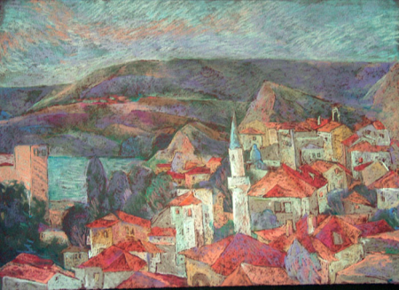 Landscape with mosques / Murariu Marilena