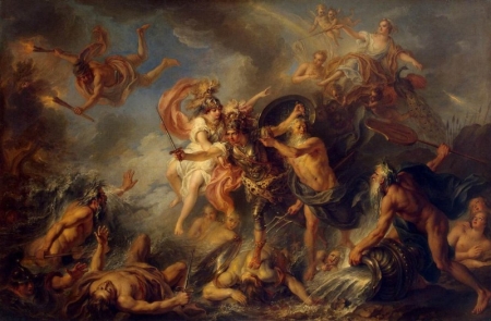 Achilles pursuing the Trojans in the waters of Scamander / Preda Iulian