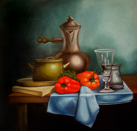 Still Life With Paprika / Nazare Elena