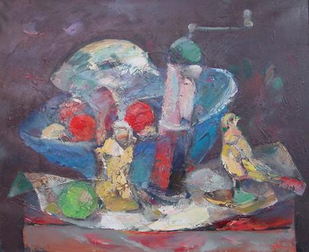 Bird and red eggs / Damir Petru