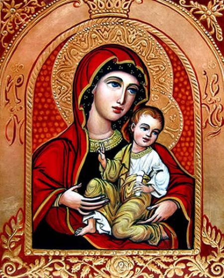 Virgin Mary and Child (in a red arch) / Botezatu Petru