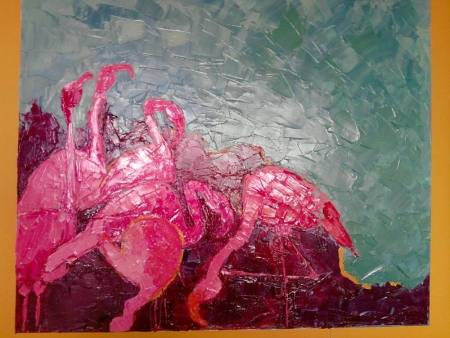 pasari flamingo roz / Edulescu Ana Maria