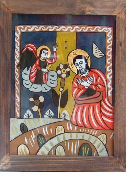 JESUS PRAYING IN THE GHETSIMANI GARDEN by Laslo Mihaela