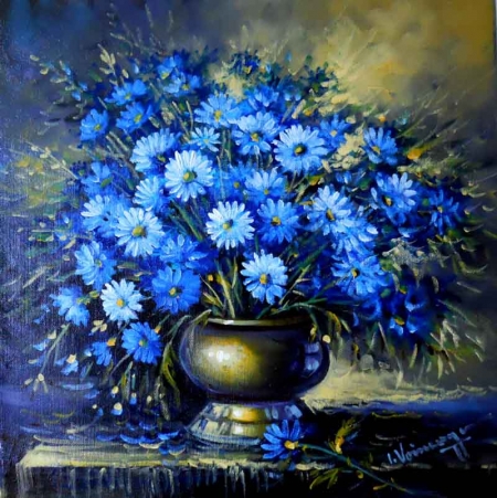 vaza cu albastrele / Voineagu Ion