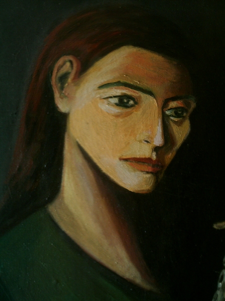 Woman with flute (detail ) / PLĂVEȚI MIHAI