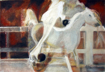 Fancy of a white horse / Harabagiu Adalgiza