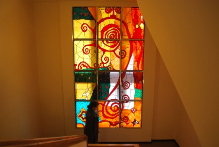 stained glass window Hotel Best Western Balvanyos / Egri Istvan