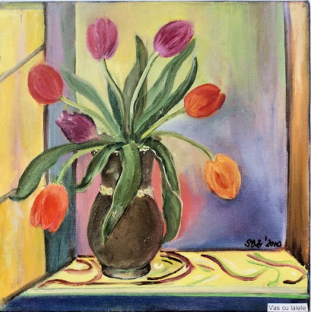 Vase with tulips / Dumitrescu Zelici Steluta