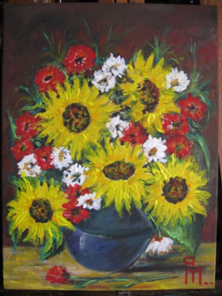 sunflower with flower / PLĂVEȚI MIHAI