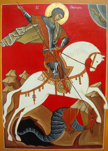 SAINT GEORGE  AND THE DRAGON   / Laslo Mihaela