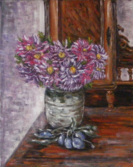 Plums and flowers / Popescu Marinela