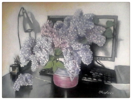  Still life with lilac flowers / Musetescu Ovidiu