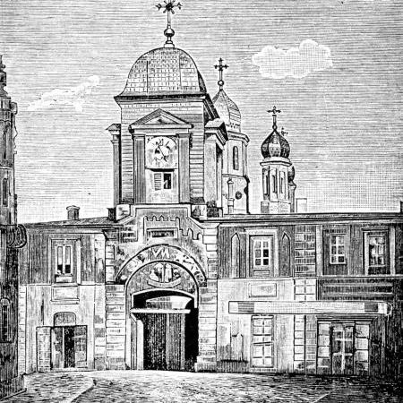 Biserica si Hanul Zlatari la 1881
