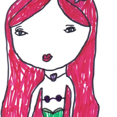 Sirena Ariel -desen realizat de Ruxandra- 6 ani