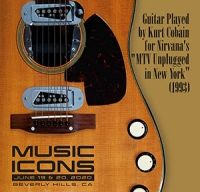Chitara folosita de Kurt Cobain in concertul MTV Unplugged va fi scoasa la licitatie