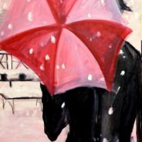 Femeie cu umbrela