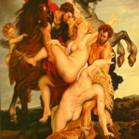 Rubens -The rape of Leucippus daughters