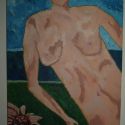 Nude with flower