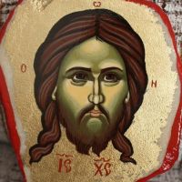 Marble handpainted icon