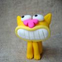 Yellow smiling cat