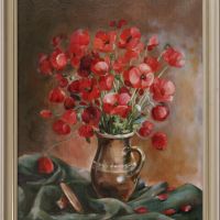 Poppys in a vase
