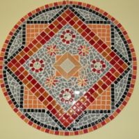 Red mosaic