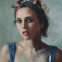 Beauty oil portrait