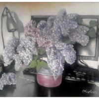  Still life with lilac flowers