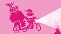 Santa Claus will ride bicycle from 20 to 24 December