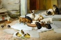 Doua recorduri de autor inregistrate la licitatia Bonhams dedicata picturii cu caini