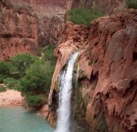 Havasu Falls a beautiful waterfall in Grand Canyon